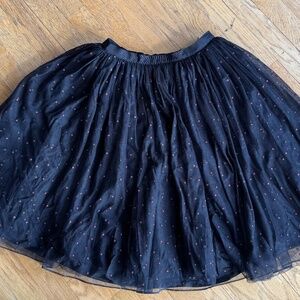 Alice and Olivia Black with Red Sparkle Dots Skirt